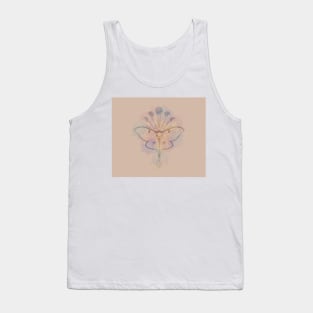 watercolor luna moth Tank Top